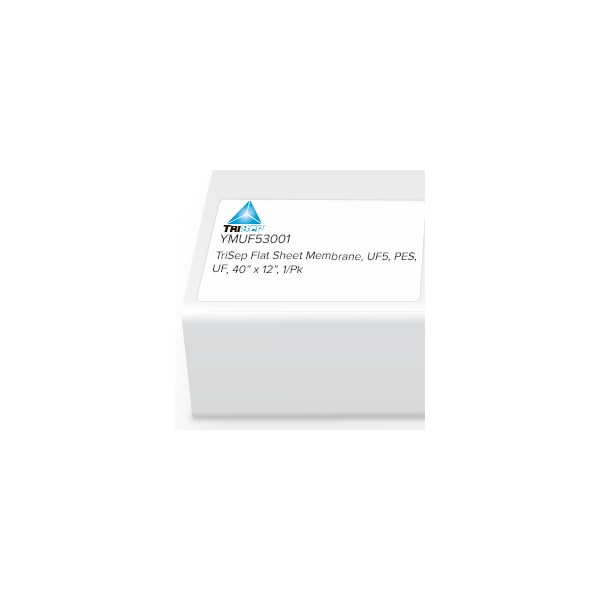 TriSep Flat Sheet Membrane, UF5, PES, UF, 1016 x 305mm, 1/Pk